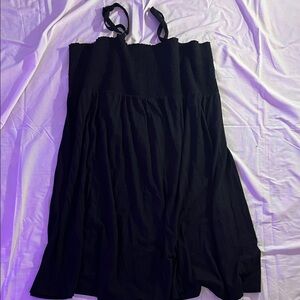 Like New Black Smocked Bodice Sundress with thin straps